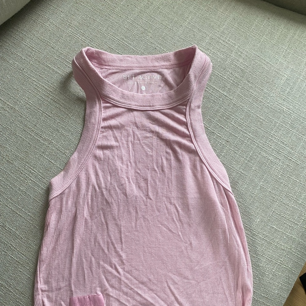 SET Active RACER TANK - COWGIRL Light Pink Tank Top